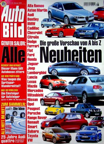 Deckblatt Auto Bild (08/2005)